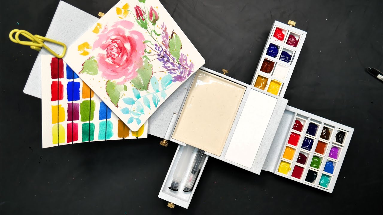 Wow, It's Like is Transformers were for Artists! Check out this new Travel Paint box!