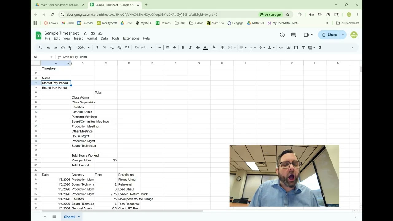 Spreadsheet Formatting: Column Widths