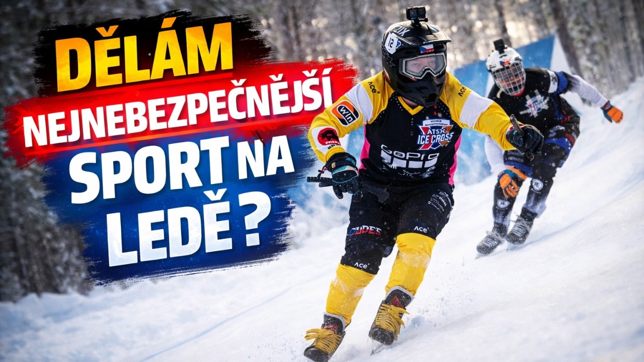 Dělám nejnebezpečnější sport na ledě?🧊 ICECROSS