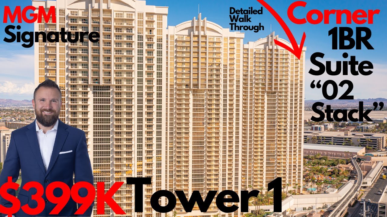 MGM Signature One Bedroom Corner Suite 02 Stack Las Vegas Real Estate Investment Condo