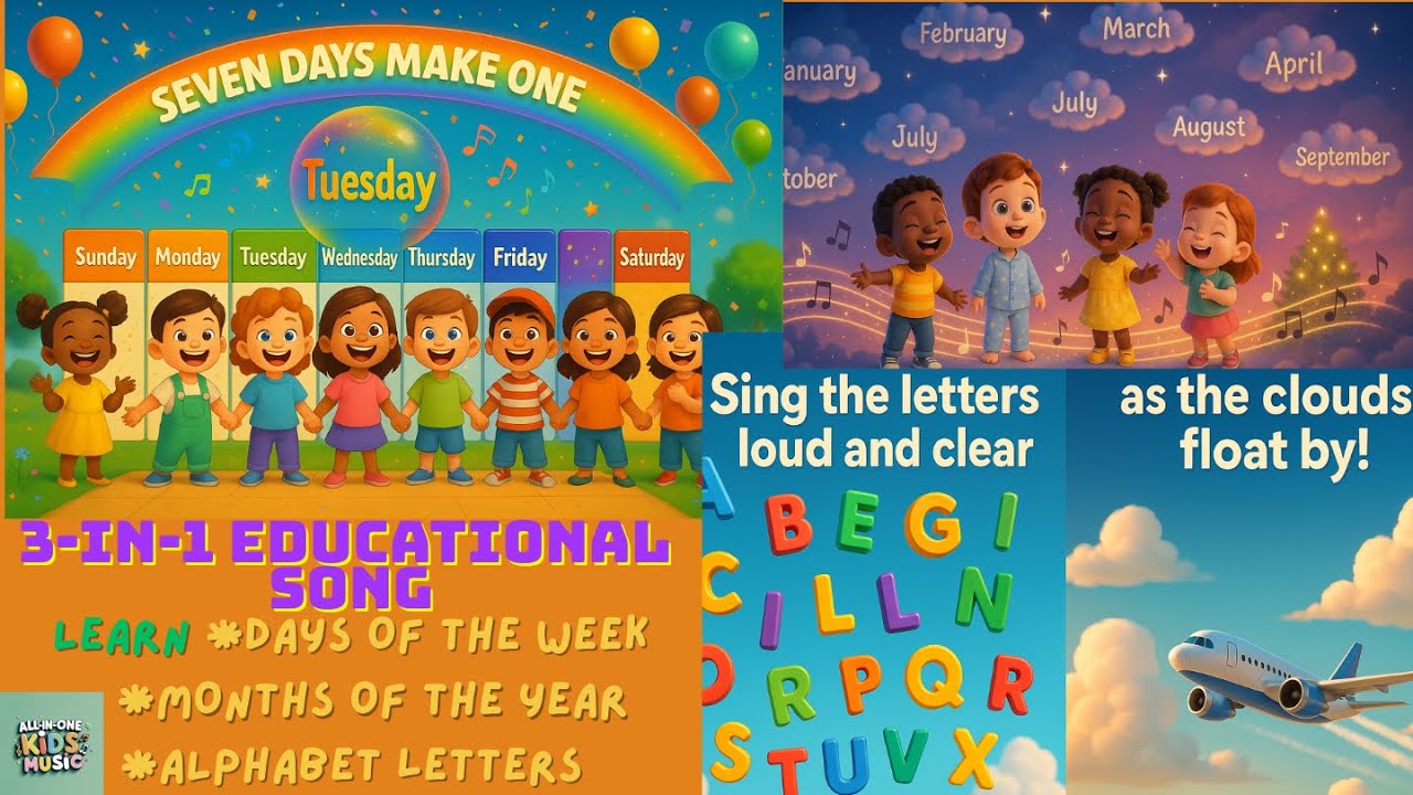 3-in-1 sing along educational song (learn and sing)@sunnyvibesstudio