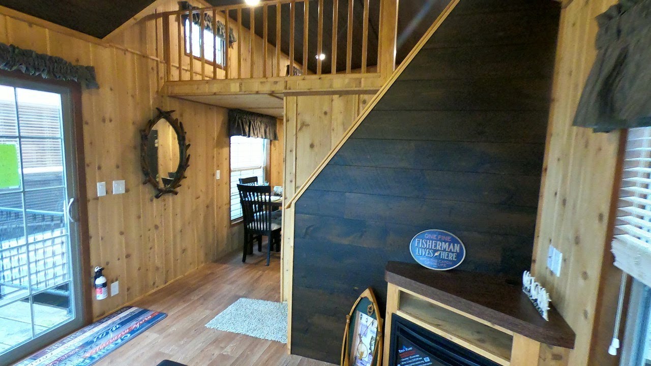 Forest River Cabin CBT39-ND Cedar Log Cabin Tiny House on Wheels RVIA Approved Park Model RV