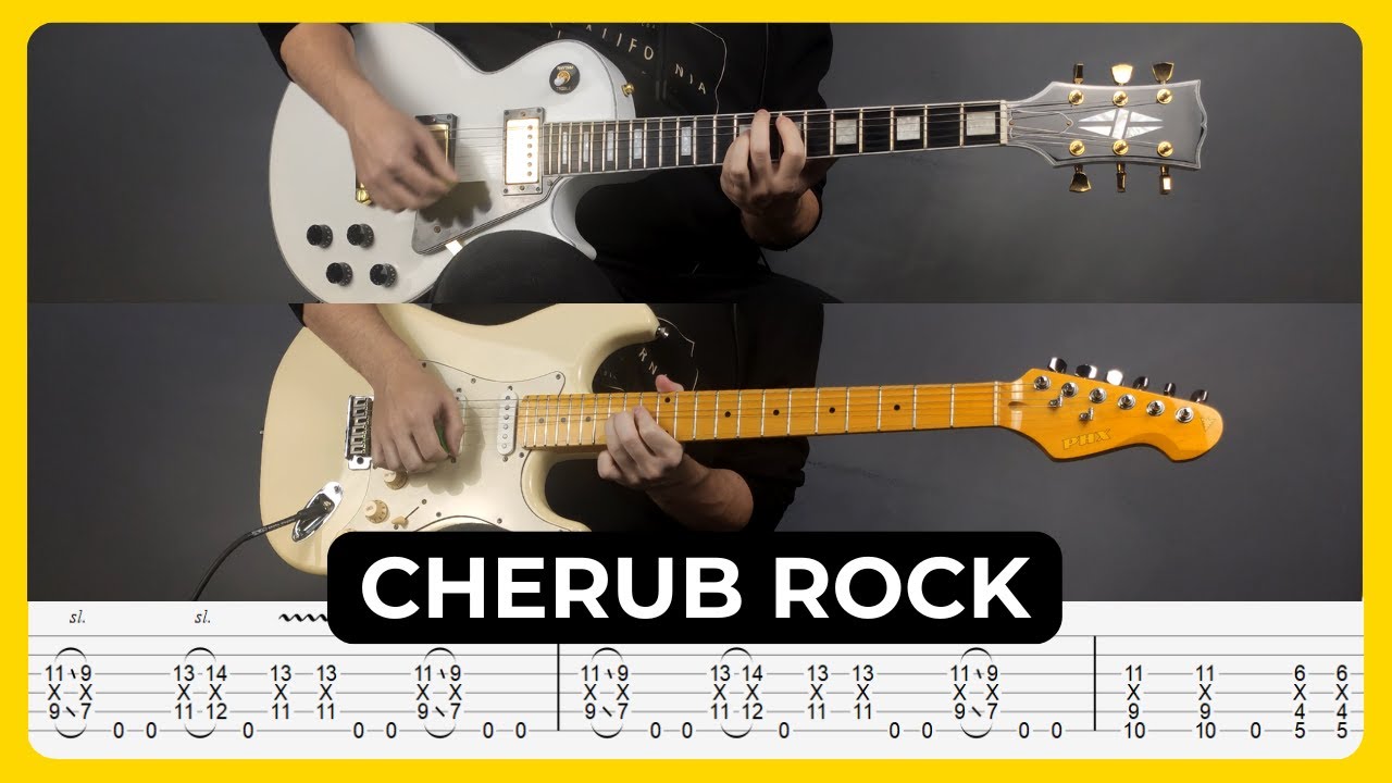 Cherub Rock  - The Smashing Pumpkins | Tabs | Guitar Lesson | Cover | Tutorial | All Guitar Parts