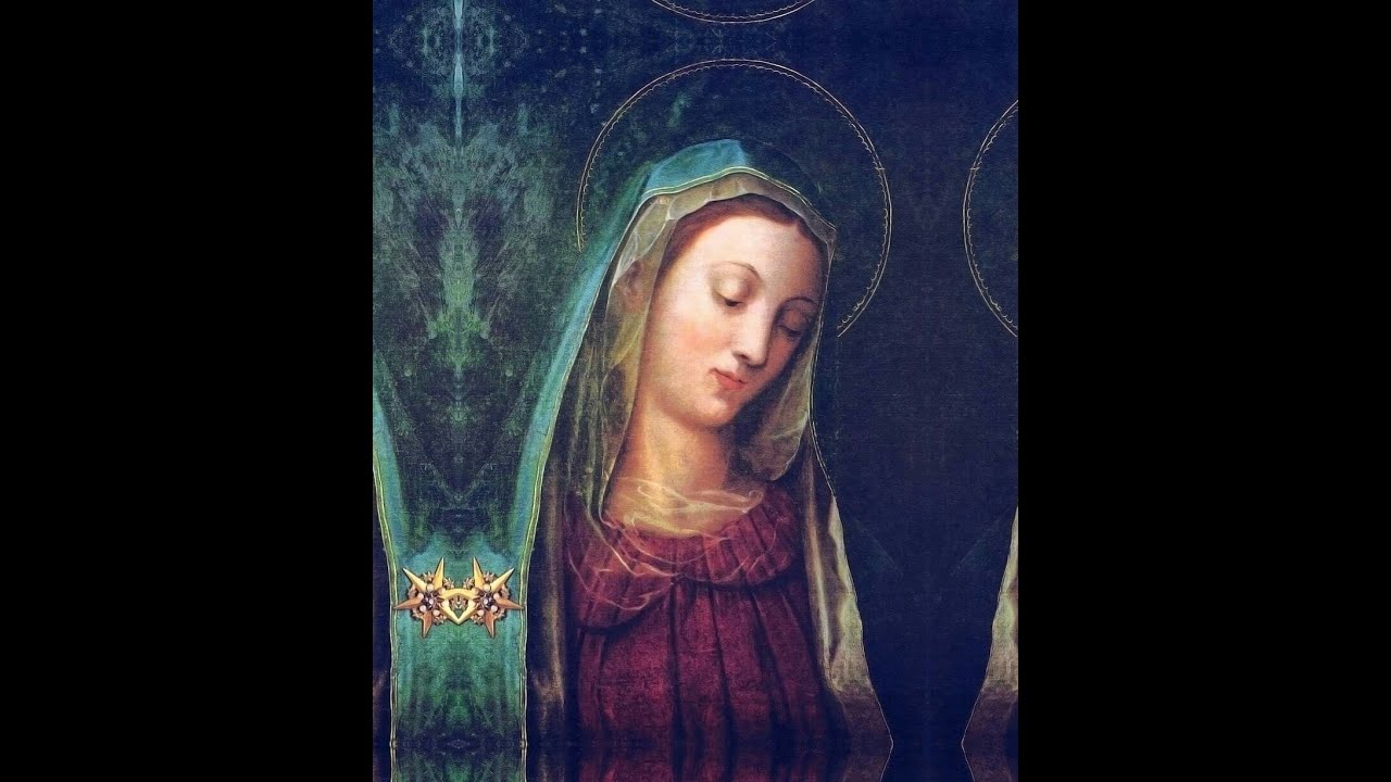 Богоматерь со склоненной головой (7 февраля) и души в чистилище