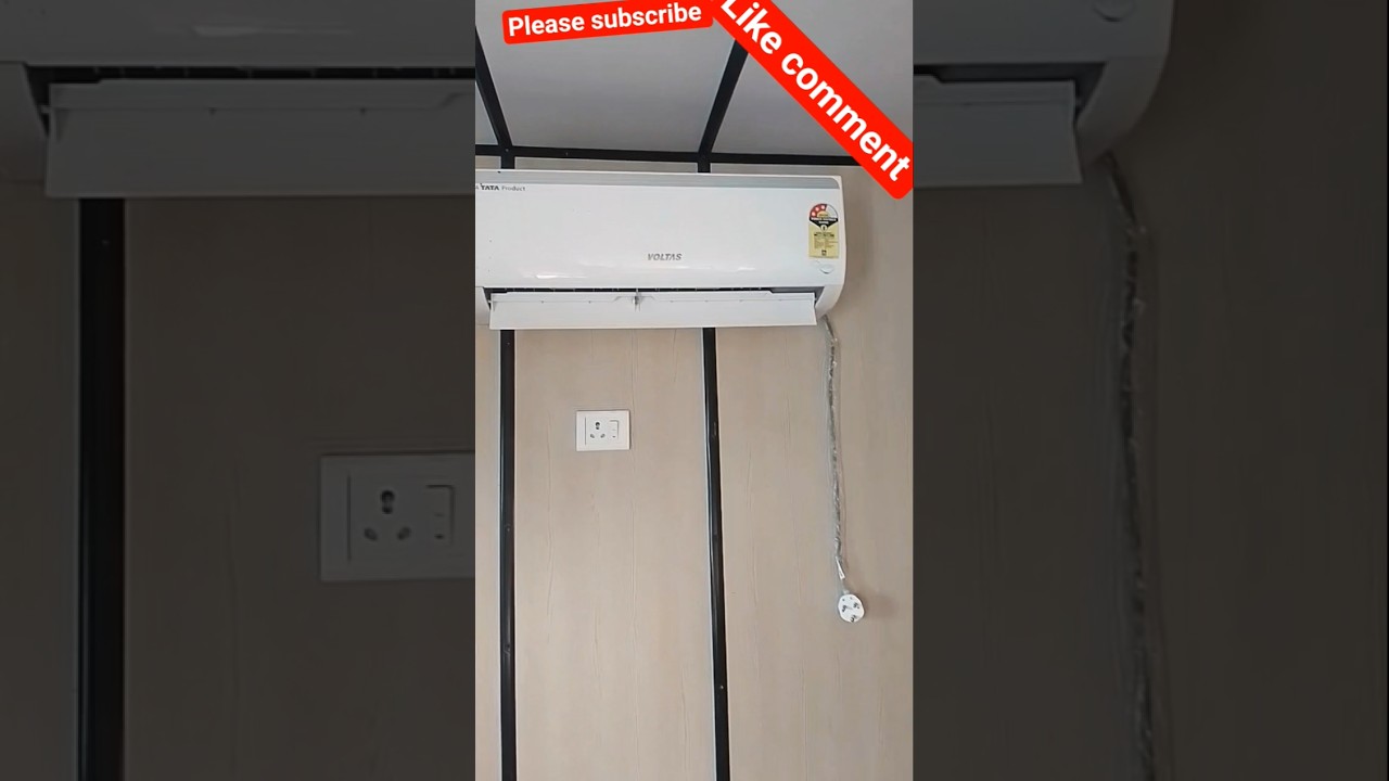 new office ac fitting work #viral #vlog #shorts #tranding #youtub  #electrical #motivation #song