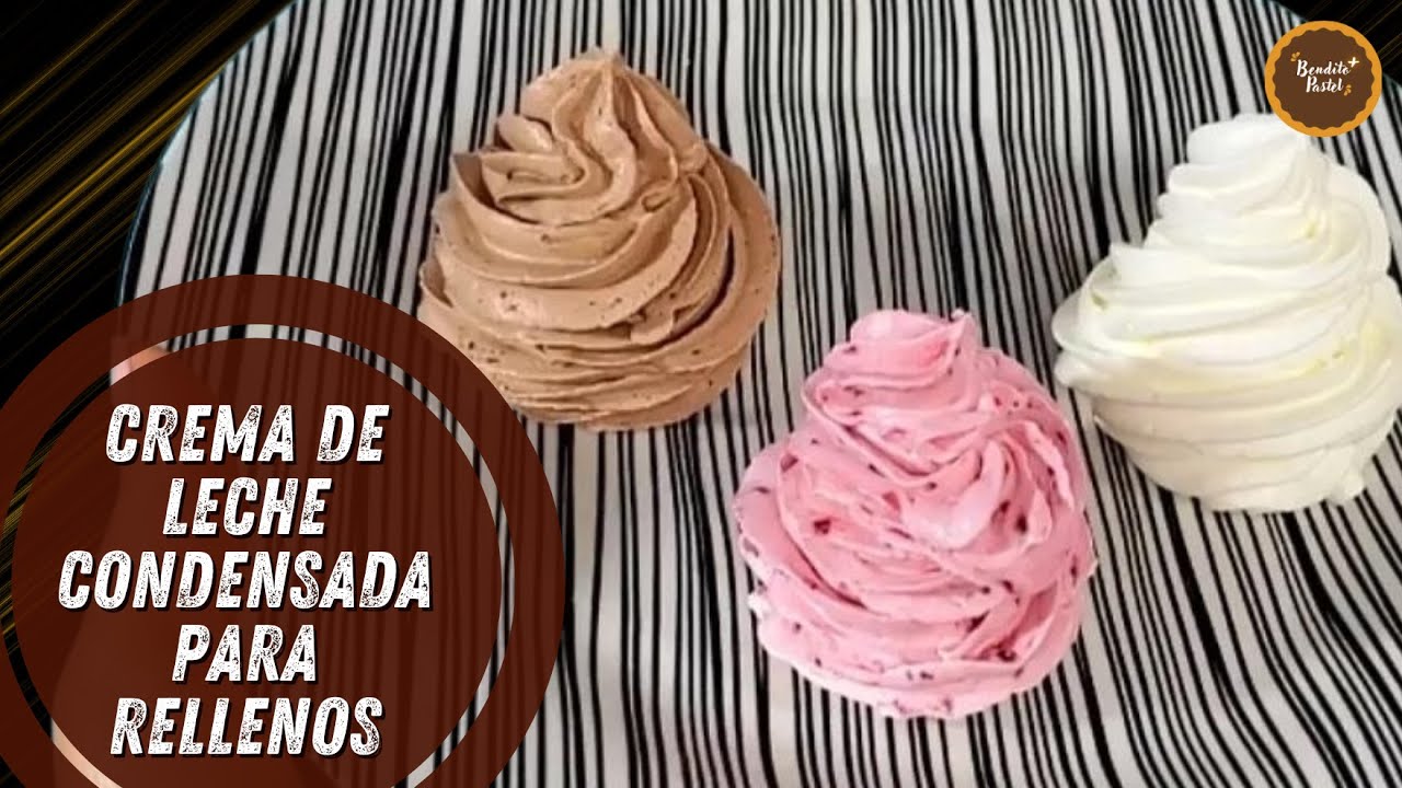 🧁BUTTERCREAM DE LECHE CONDENSADA PARA RELLENOS Y COBERTURA_ CREMA RUSA CHOCOLATE, VAINILLA Y MORA