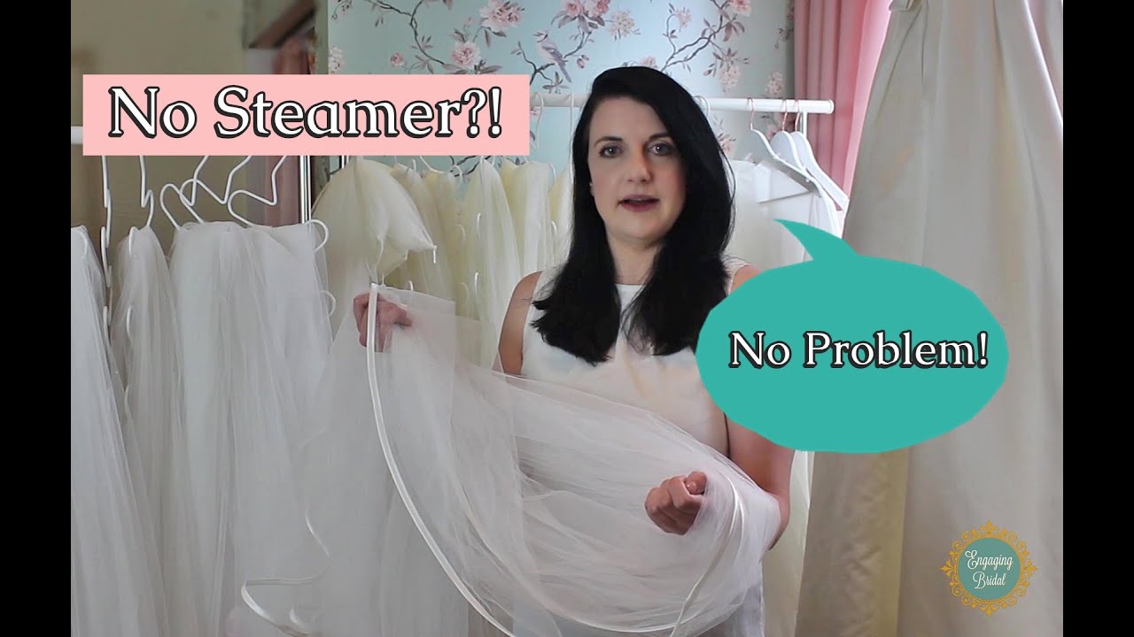 How to Safely Steam your Wedding Veil at Home - THE EASY WAY!