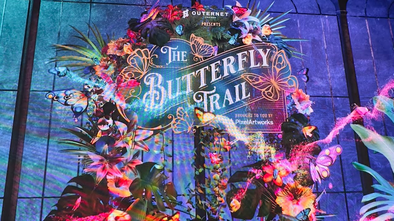 Exploring The Butterfly Trail: A Next-Gen Immersive Experience At Outernet London #art #travel #new
