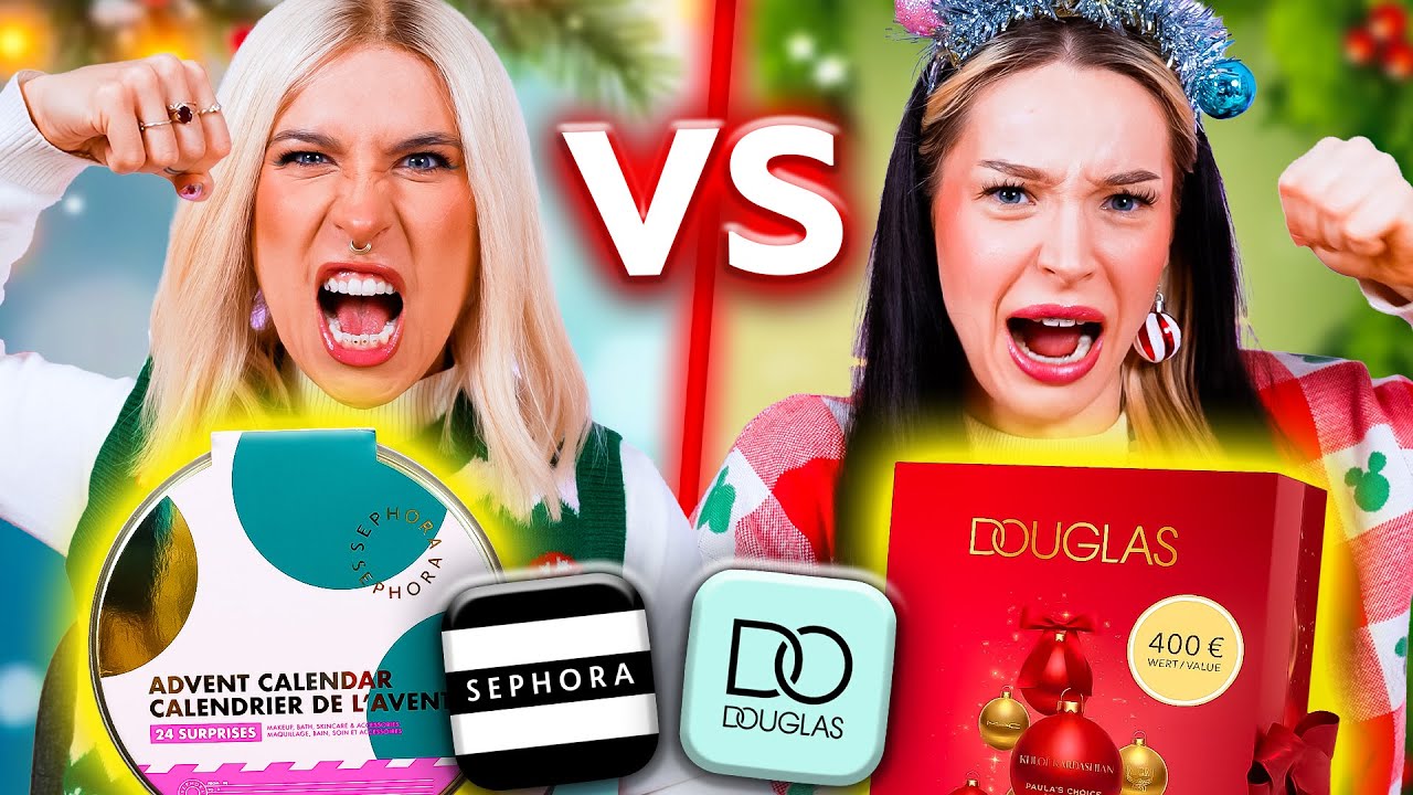 ♦ BITWA KALENDARZY ADWENTOWYCH! 🥊Sephora vs Douglas! Inchidris i Agnieszka Grzelak Beauty