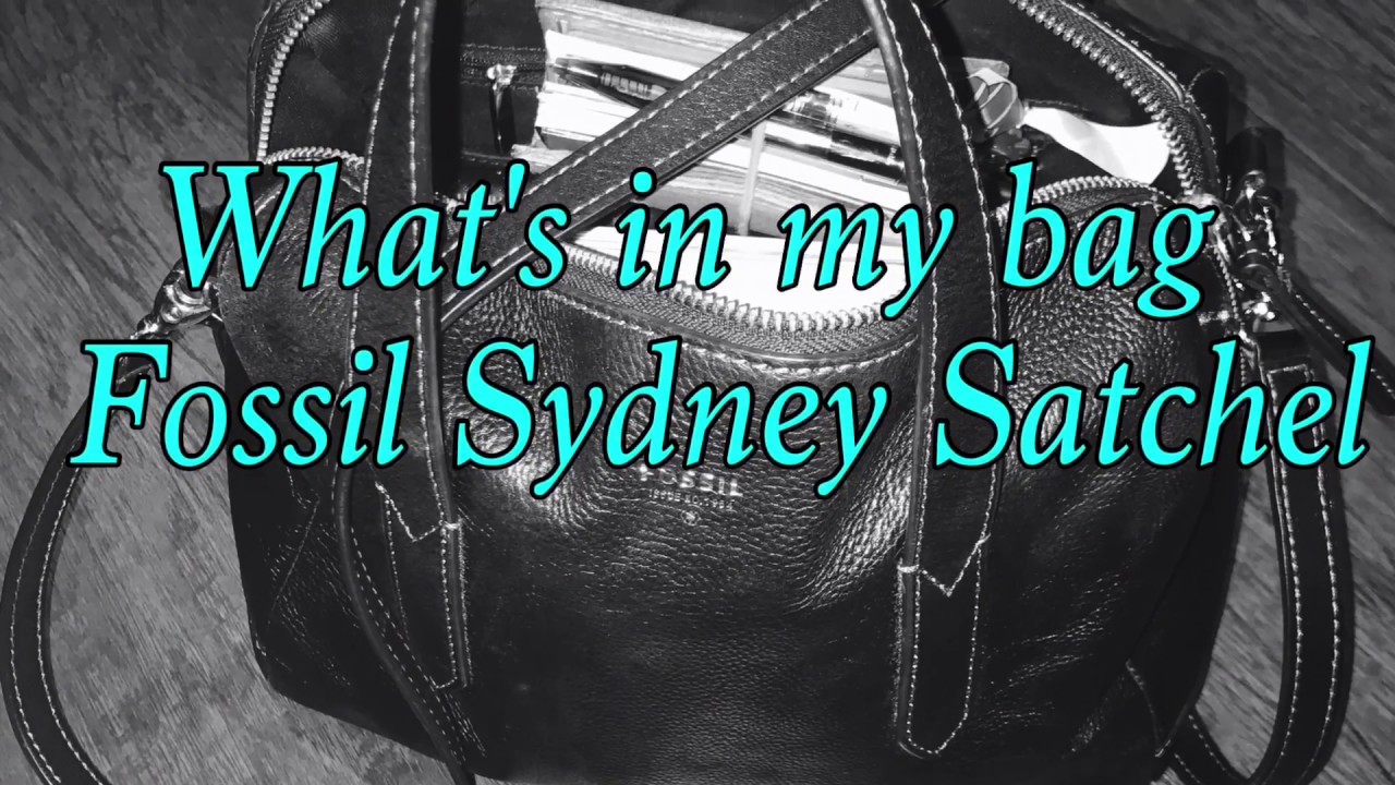 What's In My Bag|Fossil Sydney Satchel