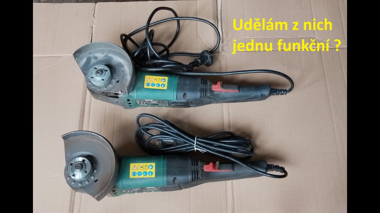 Úhlová bruska Parkside PWS125 G6 - dělám ze dvou jednu funční