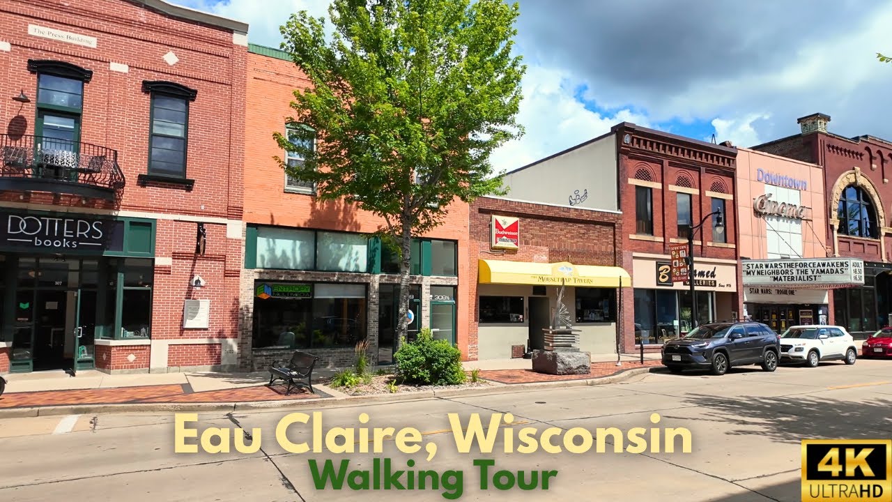 Eau Claire, Wisconsin 🇺🇸 Walking Tour 2025 [4K]