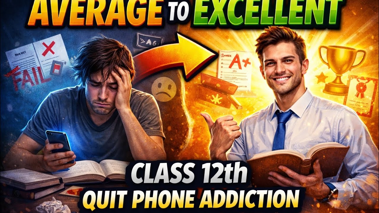 Day 5 of average to excellent journey of class 12th and quit phone addiction !! 🙂