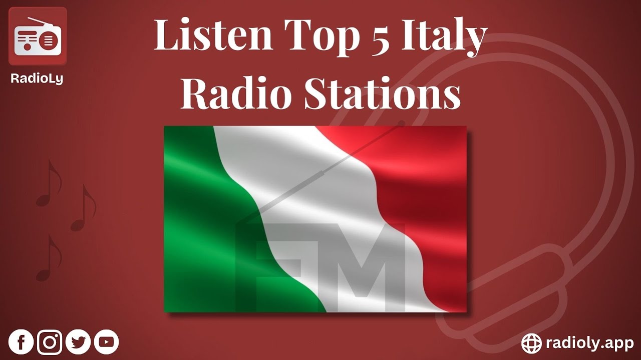 Listen Top 5 Online Italy Radio Stations | Radioly #fmradio #italyradios #radiostation #radiolyapp