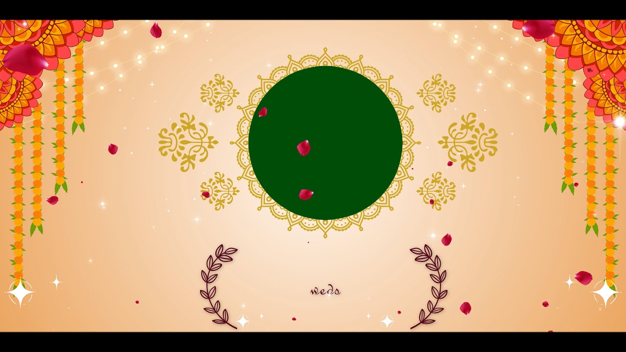 Green Screen Wedding Invitation | Free Download| Free Background Download | KM Creative Works