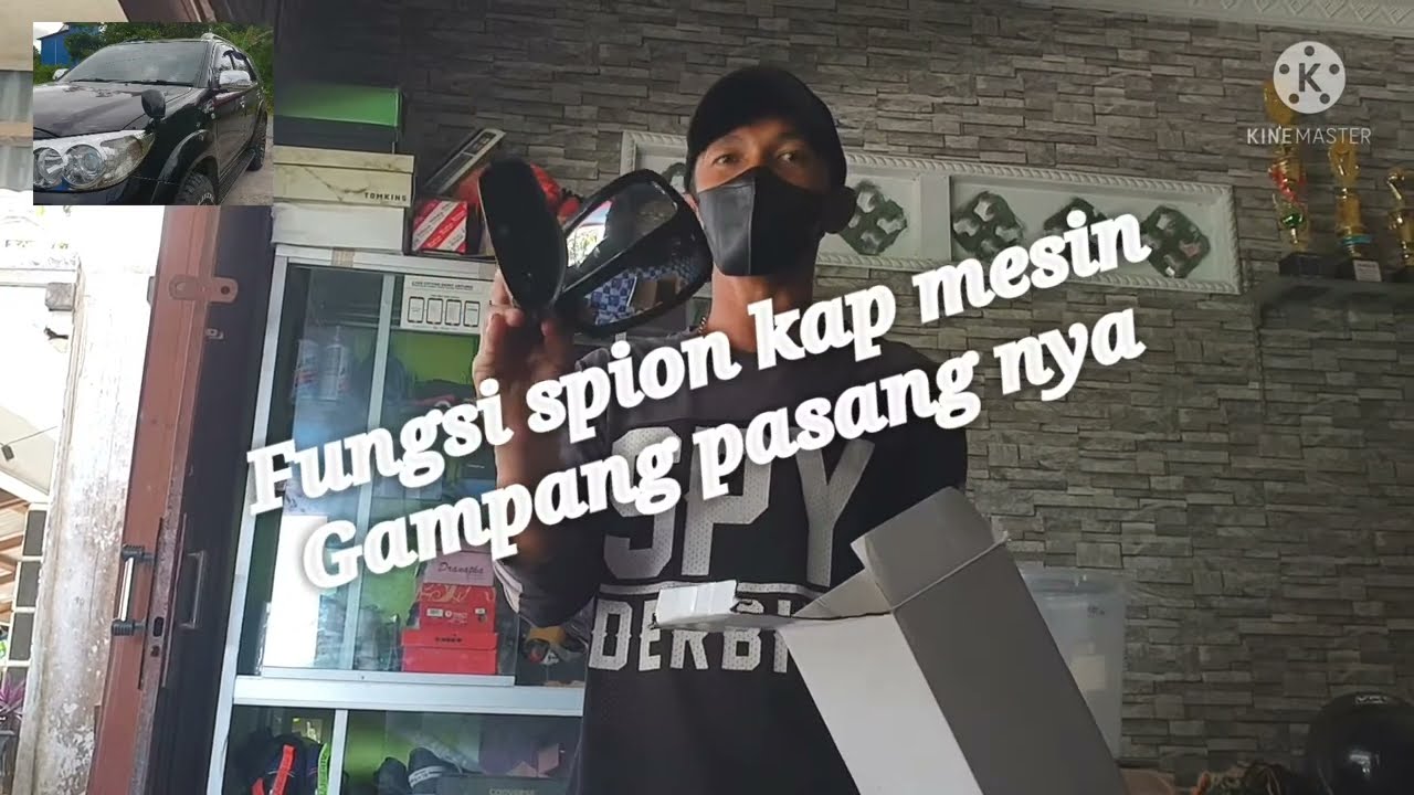 pasang spion kap mesin mobil fortuner yang benar berikut fungsi nya
