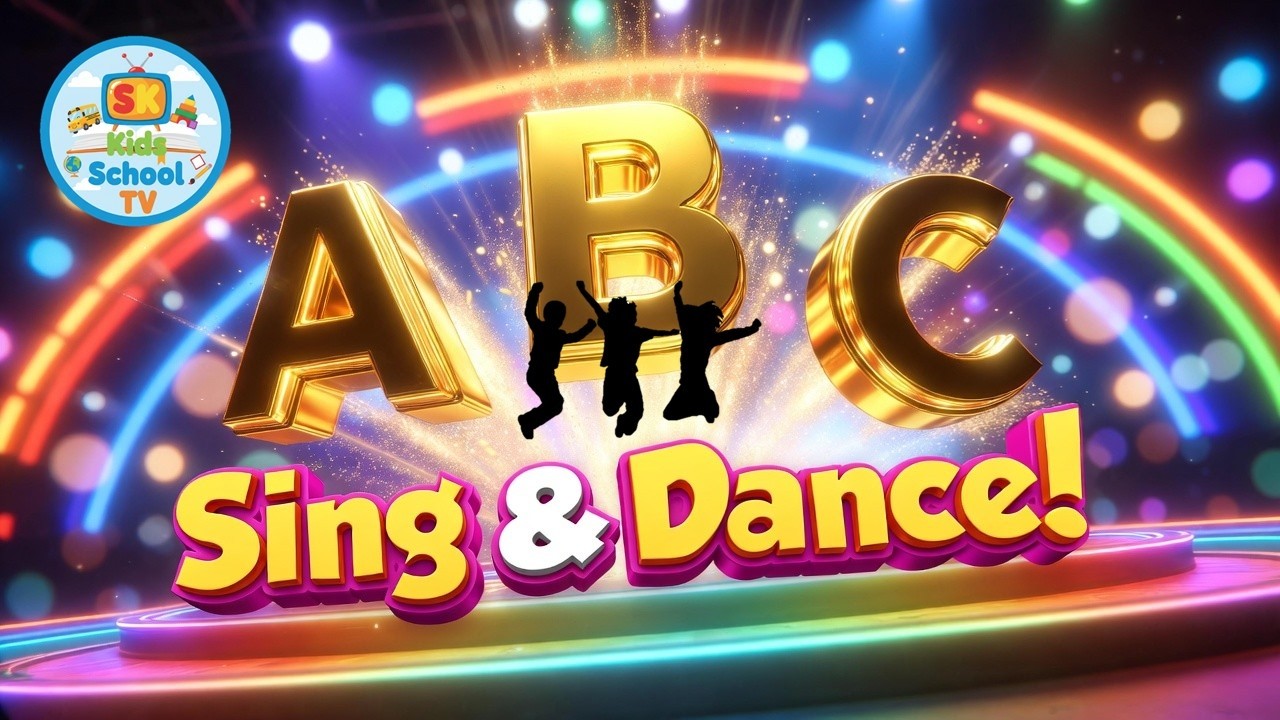 🌈Dancing ABCs – Sing & Move! | SK Kids School TV