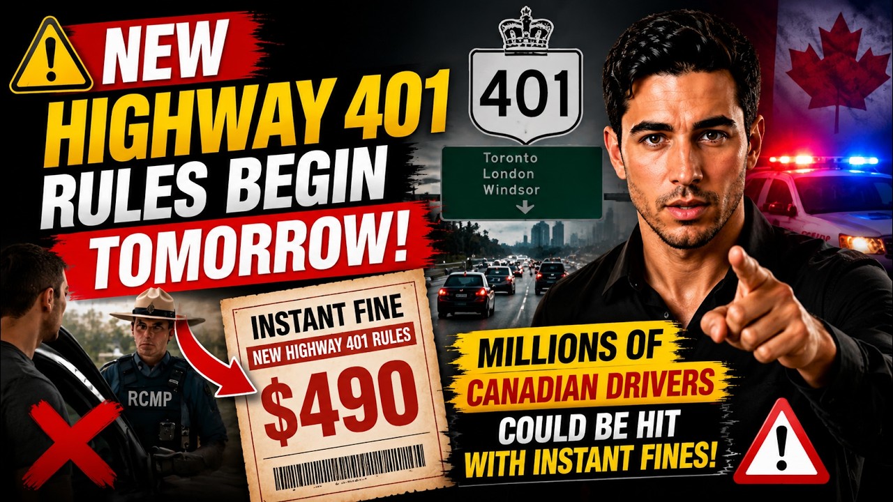 New Highway 401 Rules Begin Tomorrow &mdash;Millions of Canadian Drivers Could Be Hit With Instant Fines!