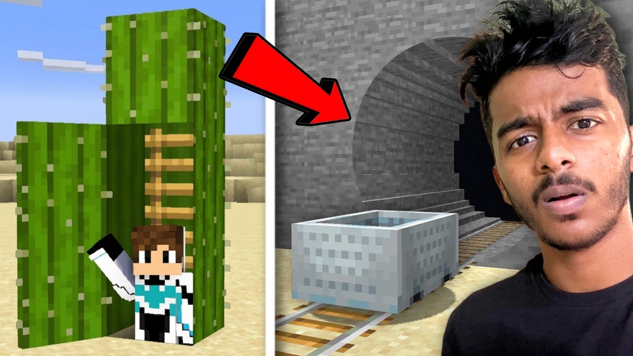 I Made SECRET BASES in Minecraft 😱 (Tamil)
