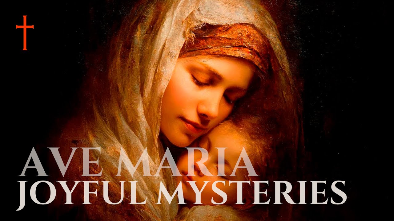 Holy Rosary – Joyful Mysteries ✨ Ave Maria Gregorian Chant for Peace, Faith & Divine Joy