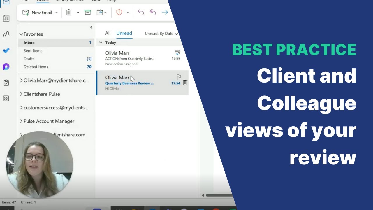 Clientshare Pulse: Client & Colleague review email views