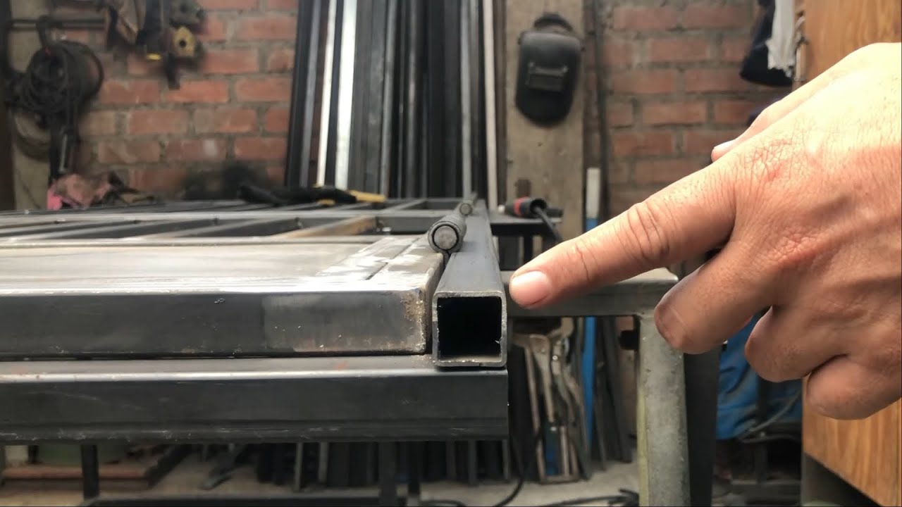 ✅Como instalar bisagras a PUERTA METÁLICA 🔥👨‍🏭