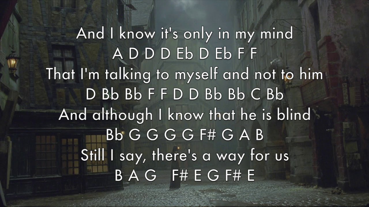 On My Own [Les Miserables] Flute/Notes