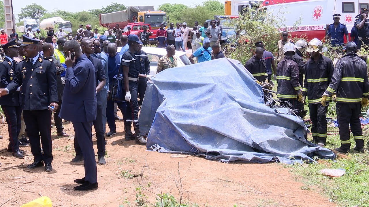 Français : Grave accident sur  la route de Bandia, trois morts  et quatre blessés