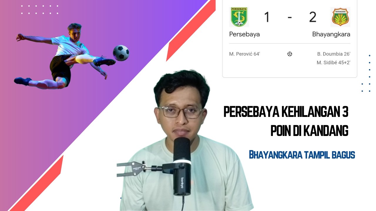 Persebaya harus mengakui keunggulan Bhayangkara FC, setelah tanpa kekalahan selama 13 laga