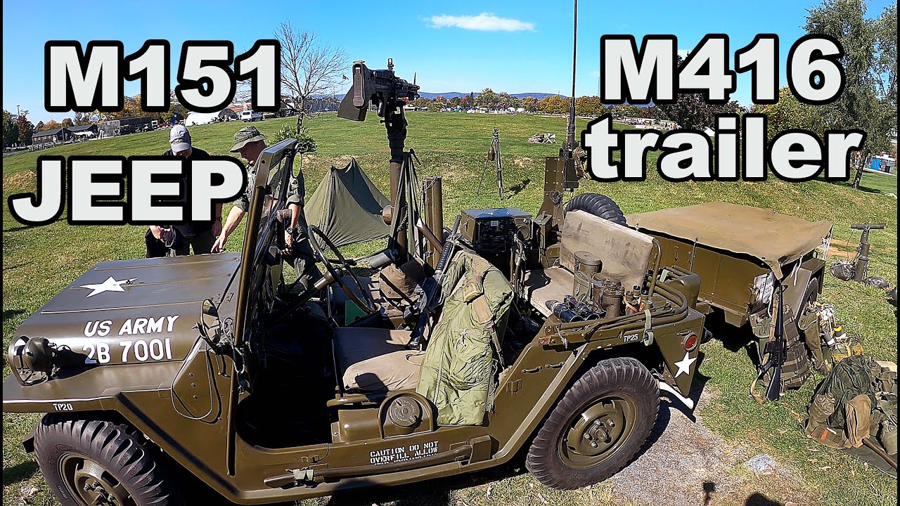U.S. Army M151 MUTT Jeep, M416 Trailer, at Army Heritage and Education Center, Carlisle, PA