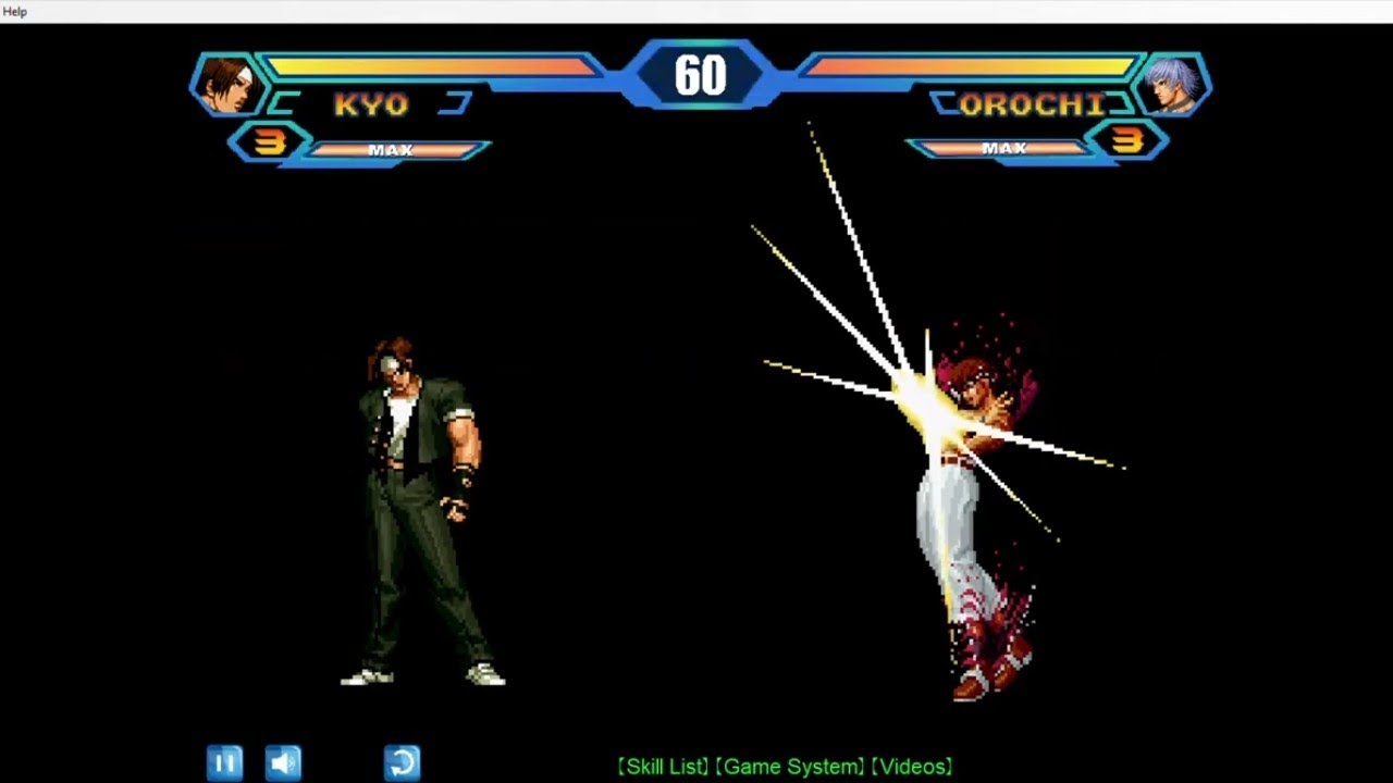 [KOF WING 1.4] Walkthrough EX Kyo Full Gameplay in CPU Level 5