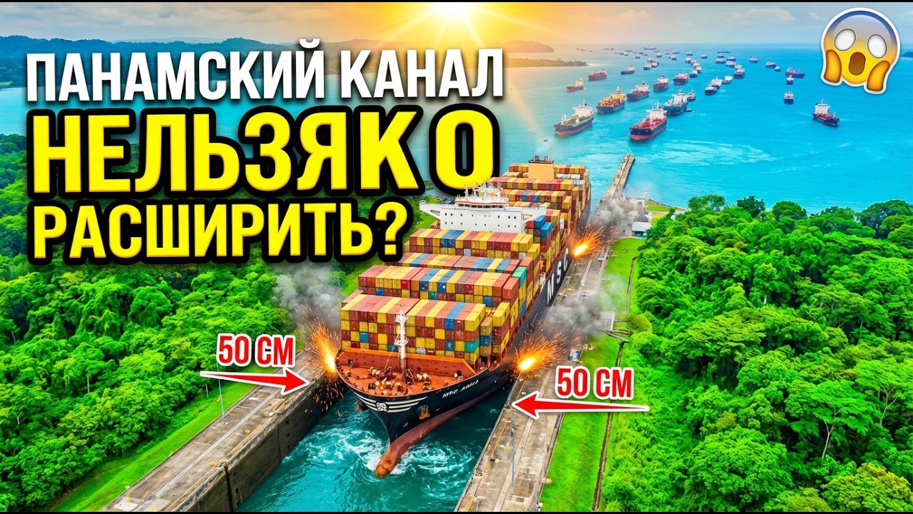 Почему Панамский канал НЕЛЬЗЯ расширить?