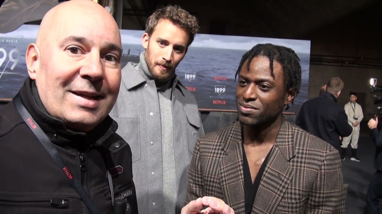 1899 Interview Jonas Bloquet as LUCIEN + Yann Gael as JEROME at European Premiere Berlin NETFLIX