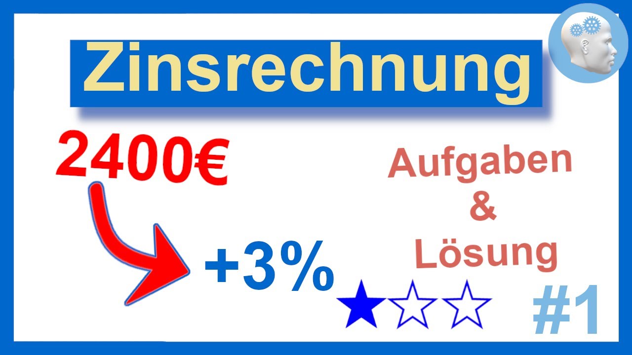 Zinsrechnung im Einstellungstest ohne Taschenrechner | Aufgabe mit L&ouml;sung