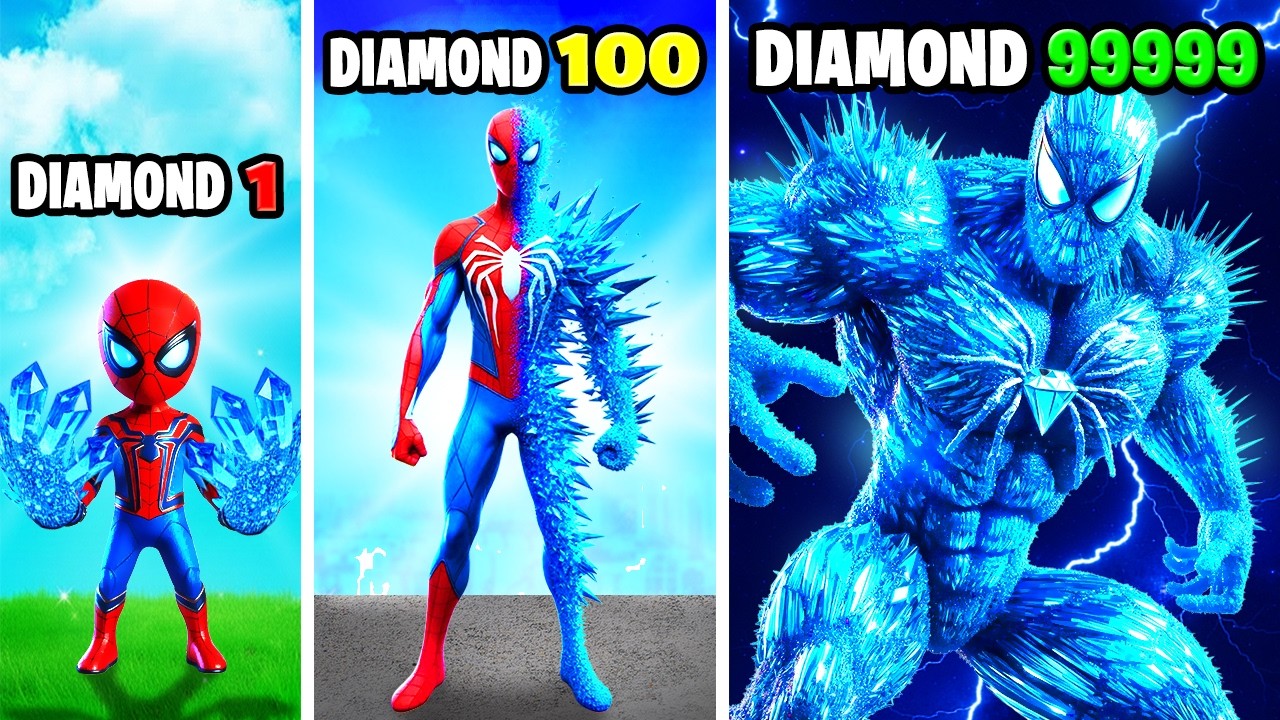 Upgrading to Diamond SPIDERMAN in GTA 5!