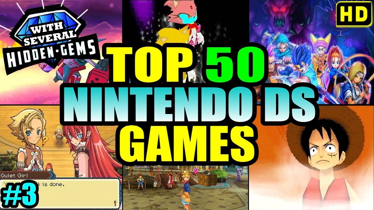 Top 50 Nintendo DS (NDS) Games │💎With Several Hidden Gems on NDS💎