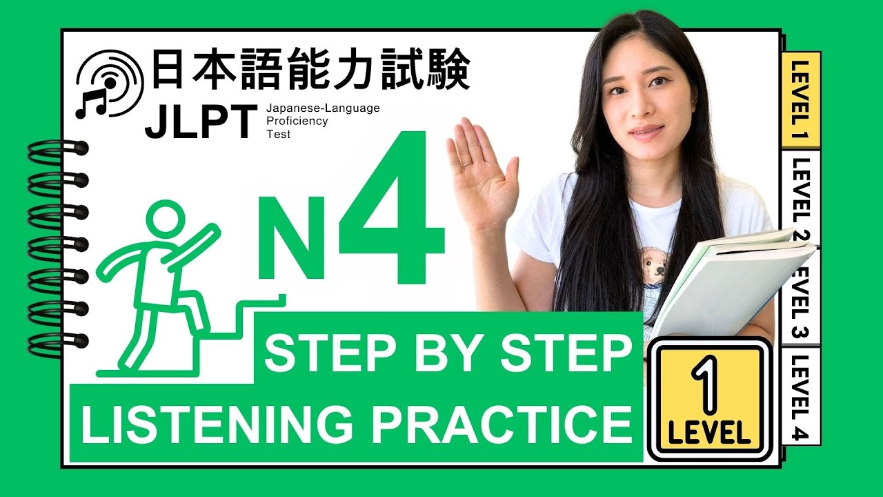 JLPT N4 Listening Mastery - Step-by-Step Guide Level 1 with English Answers & Script