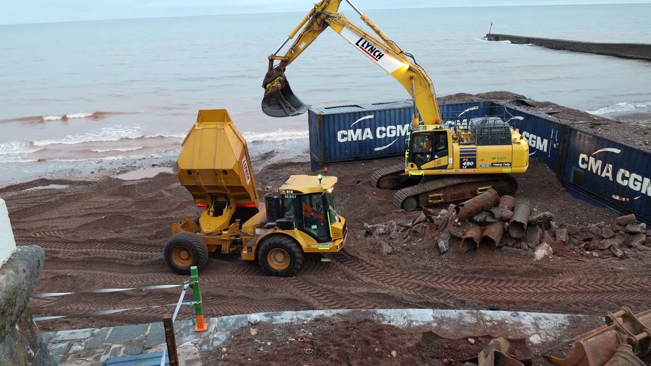 Arrival of Luke Wave Walker at Dawlish Beach