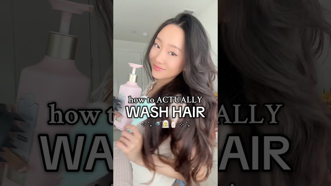 day 2 of teaching you things your mom never taught you: HOW TO ACTUALLY WASH HAIR 💆&zwj;♀️🧴#hairwash