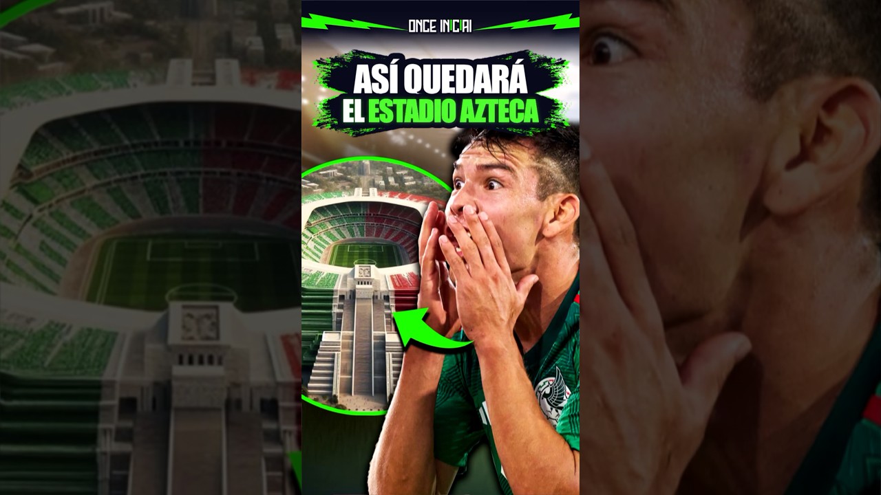 AS&Iacute; SE VER&Aacute; el NUEVO ESTADIO AZTECA para el MUNDIAL de 2026 🤯 #futbolmexicano #ligamx #clubamerica