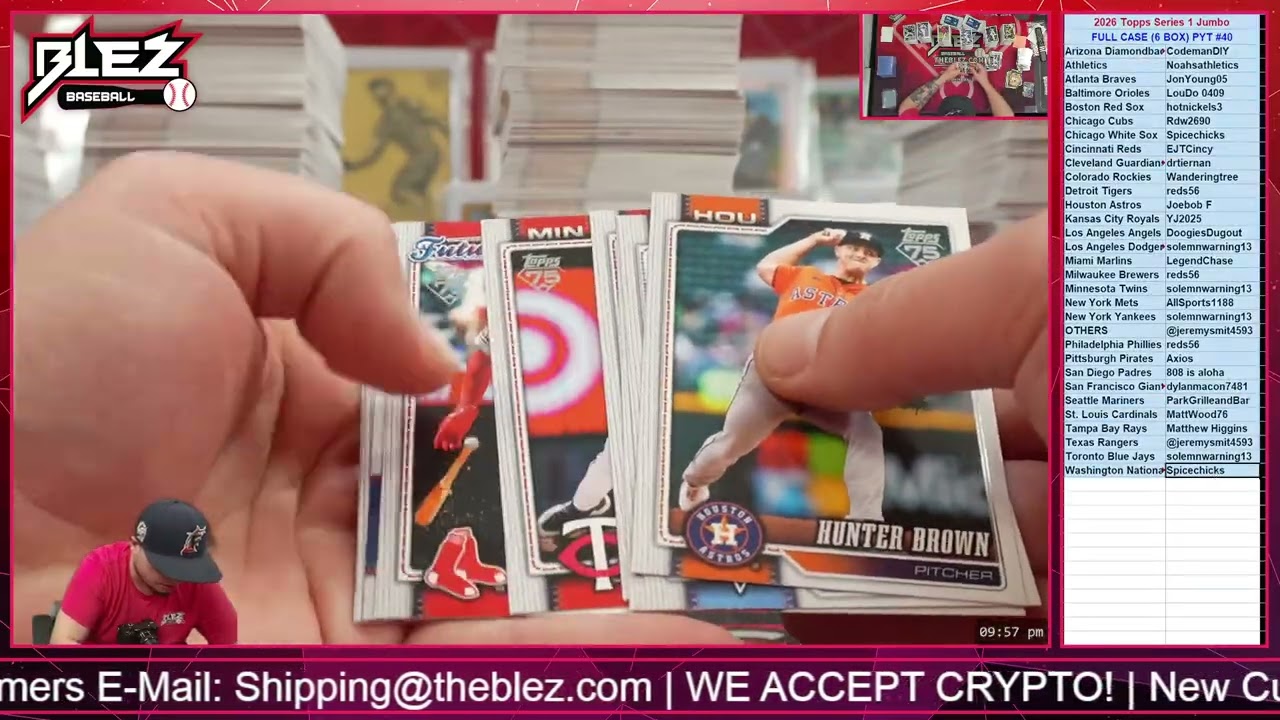 2026 Topps Series 1 Jumbo FULL CASE BREAK Pick Your Team #40