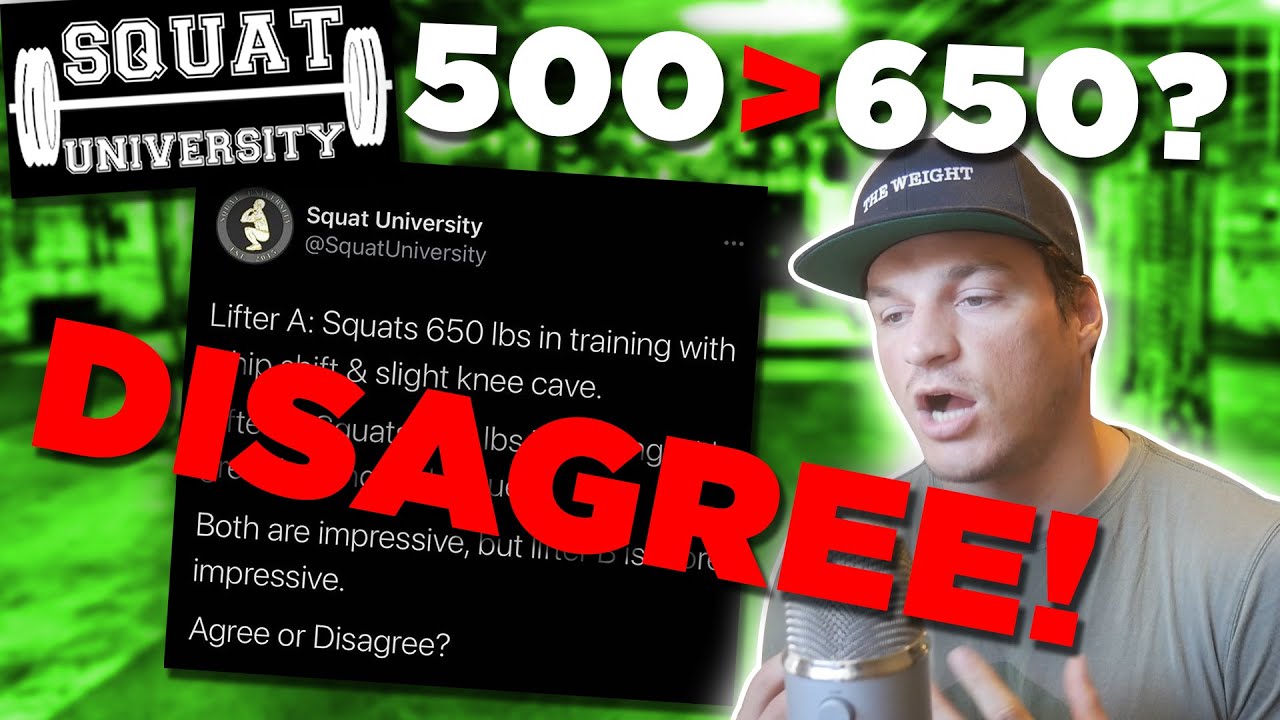 500lb Squat More Impressive than 650lb Squat?