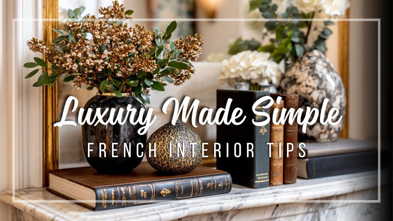 Small Parisian Apartment Styling 🖋️ Intelligent luxury defined by elegance and French aesthetics