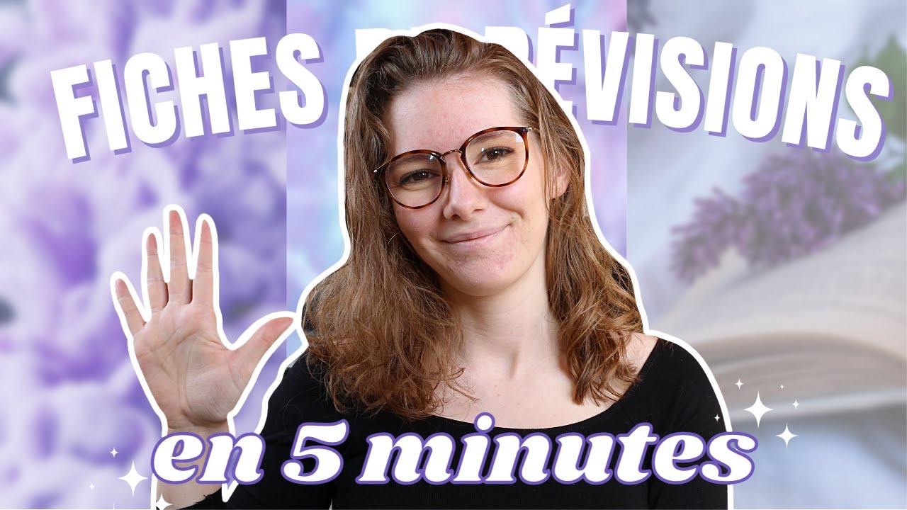⏰ 5 MINUTES POUR FAIRE DES FICHES DE RÉVISIONS PARFAITES I Conseils pour réussir ses examens !