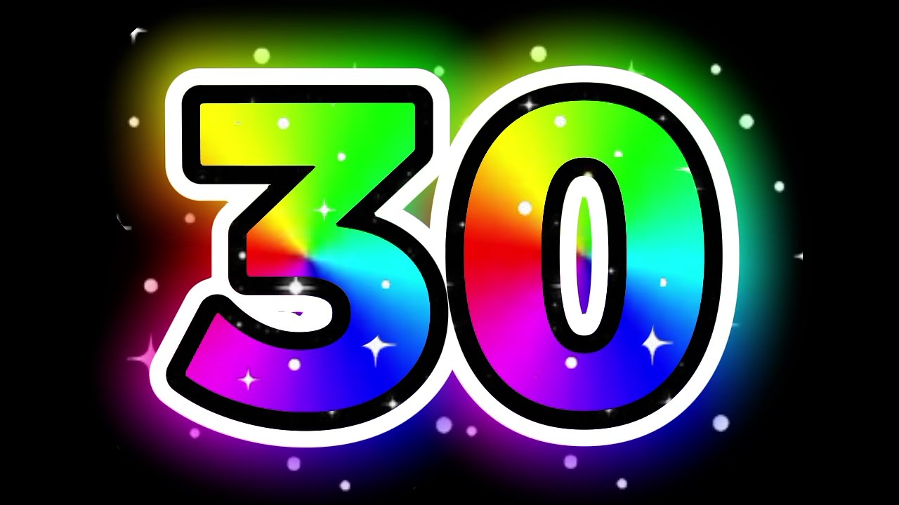 Números do 0 ao 30 Sounds Efeitos - Cor do Tinta e Arco-íris