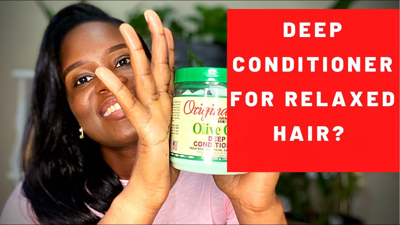 First time using the organics deep conditioner on my relaxed hair and this is what happened.