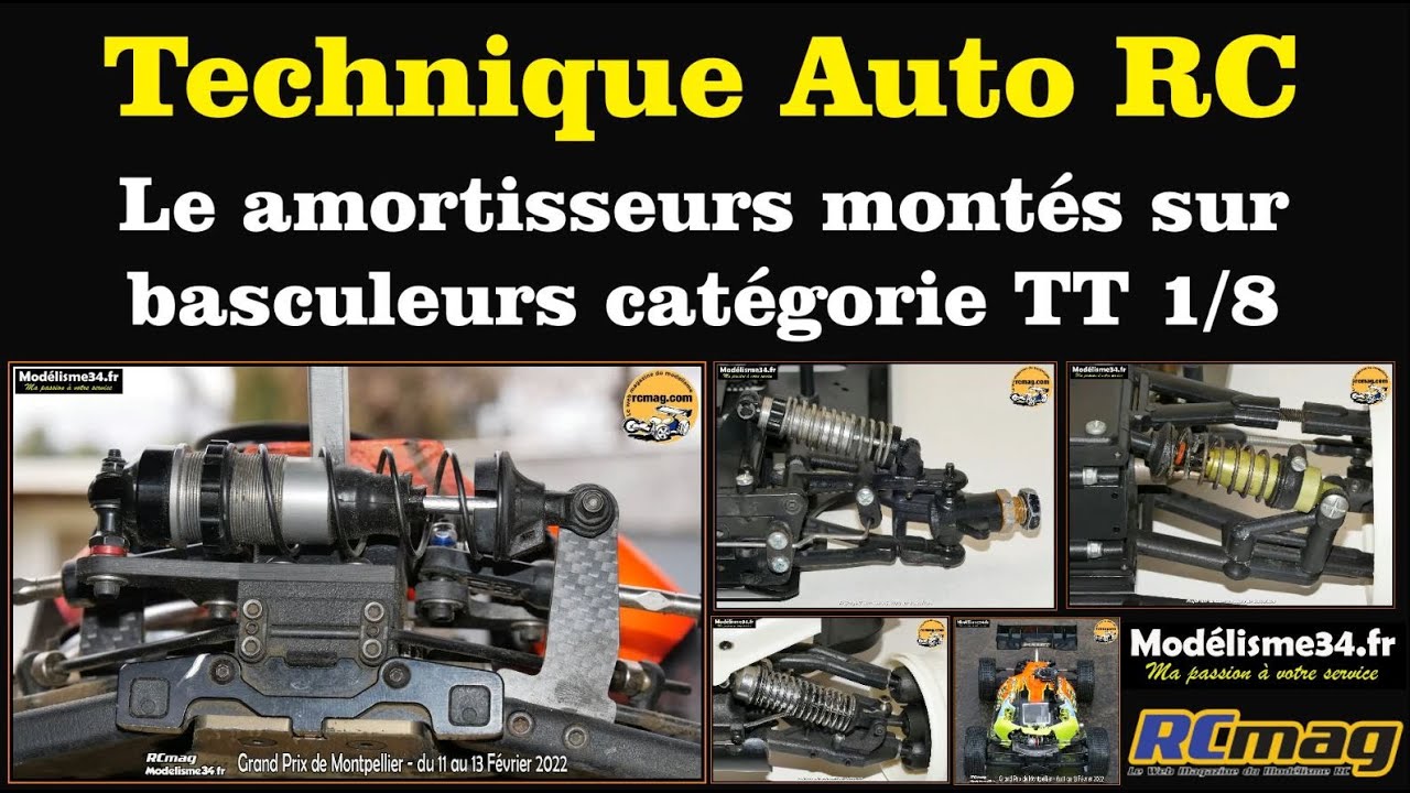 Les amortisseurs sur basculeurs pour les buggy TT 1/8 - Solution d'avenir ou du passé ?