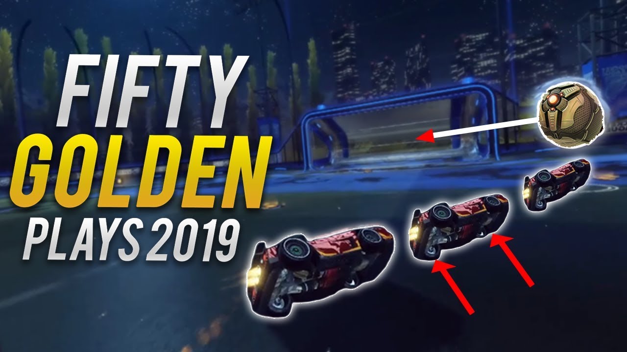 FIFTY GOLDEN ROCKET LEAGUE PLAYS OF 2019! (ROCKET LEAGUE BEST GOALS & BEST SAVES)