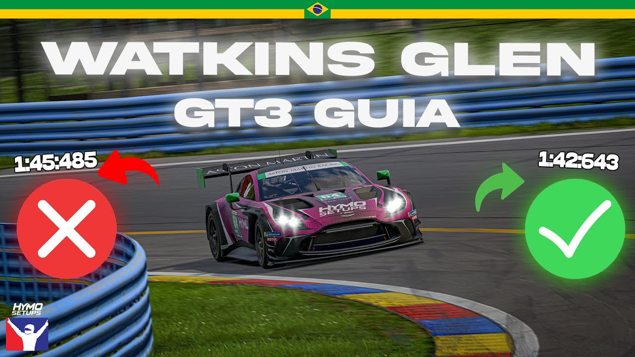 COMO FAZER WATKINS GLEN NO IRACING | GT3 Track Guide e dicas