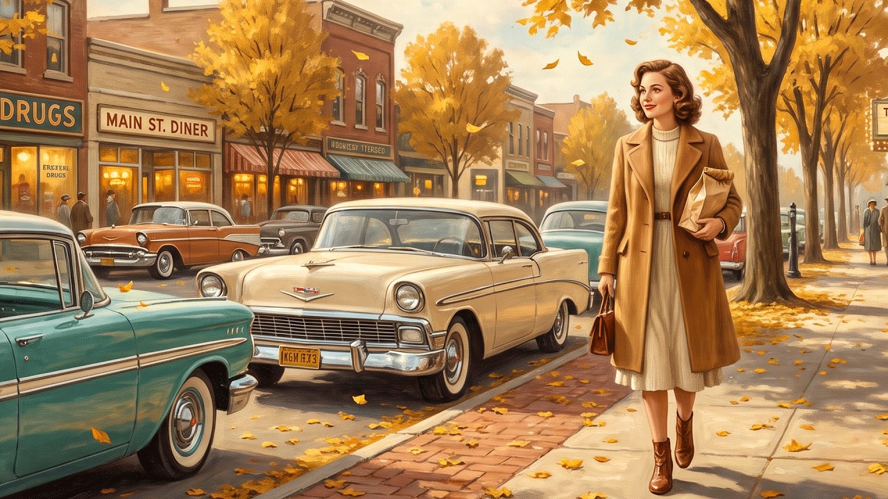 A Golden Autumn Afternoon in 1960 America | Vintage Americana Music